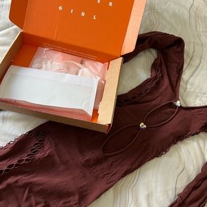 NEW Poster Girl Charlotte Dress in Syrup/Brown